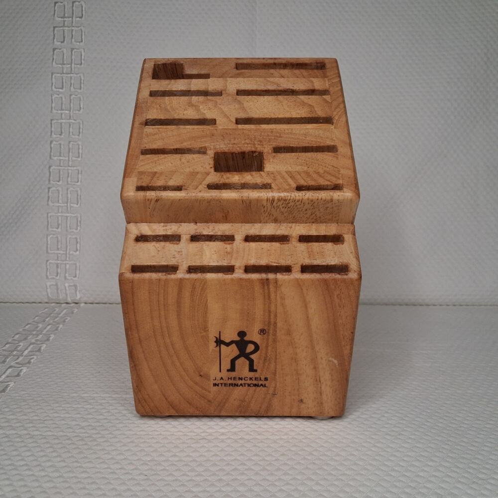 Zwilling J.A. Henckels Twin Signature Wooden Knife Block from 20-Piece Set